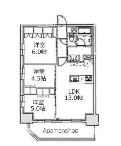 アーバンパーク立石(3LDK/11階)の間取り写真