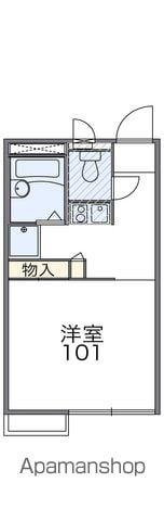 レオパレススカイヒルズ帯迫(1K/2階)の間取り写真