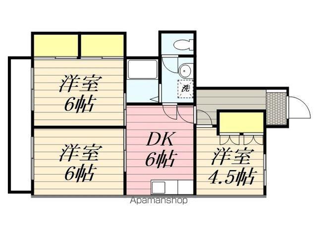 リアライズ浜松(3DK/5階)の間取り写真