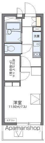 レオパレスフォレスト天神町(1K/2階)の間取り写真