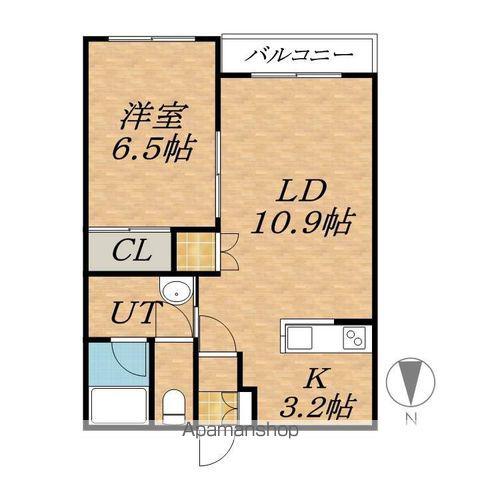 PEOPLE KINO(1LDK/1階)の間取り写真