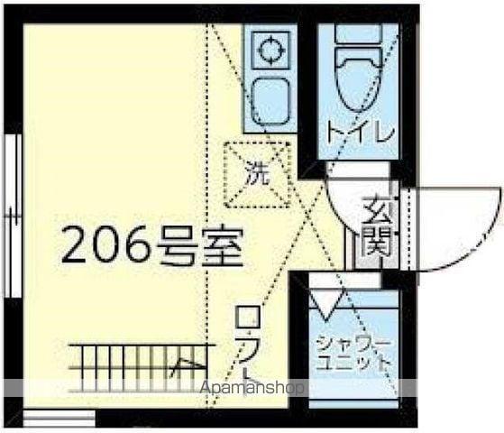 ユナイト石川町ジェフベック(ワンルーム/2階)の間取り写真