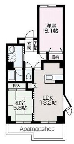 ファーストステージ(2LDK/2階)の間取り写真