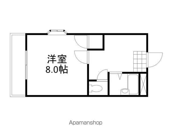 グリーンパーク賞田(1K/5階)の間取り写真