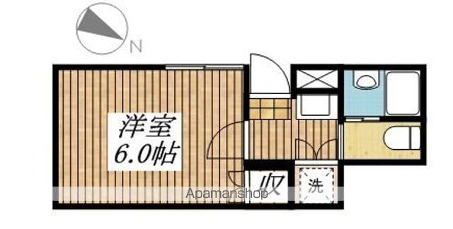 サリュ立川(1K/1階)の間取り写真