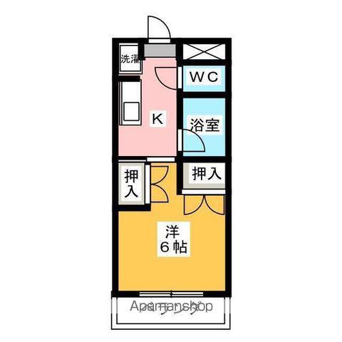 マンションLEE Ⅰ棟(1K/3階)の間取り写真