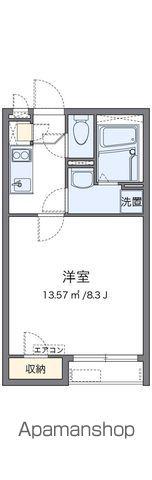 クレイノサンライズ楠(1K/2階)の間取り写真