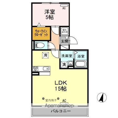 ロイヤルタウン松崎 A/B(1LDK/3階)の間取り写真