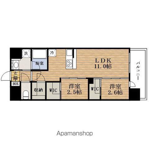 COMFORIA LIV淡路町一丁目(2LDK/15階)の間取り写真