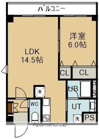 ピュアライフ石川(1LDK/3階)の間取り写真