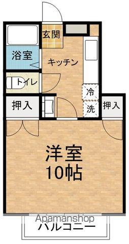 CASAマサキE(1K/1階)の間取り写真