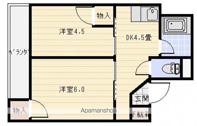 山正ビル(2DK/3階)の間取り写真