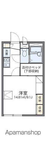 レオパレスHIすなやま(1K/2階)の間取り写真