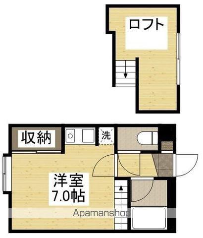 ACT18(ワンルーム/2階)の間取り写真