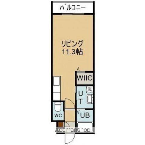 PIRS美原(ワンルーム/1階)の間取り写真