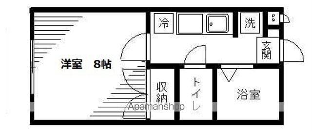 エクセレントKEI(1K/1階)の間取り写真