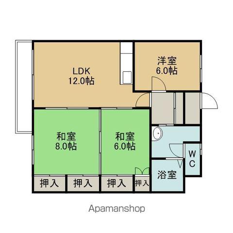 エクセル(3LDK/3階)の間取り写真