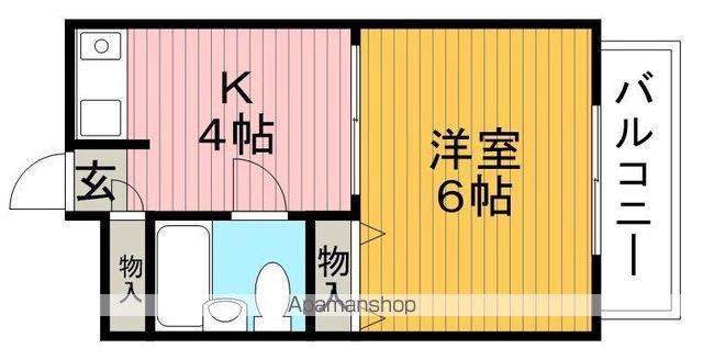 メゾン豊中PART21(1K/2階)の間取り写真