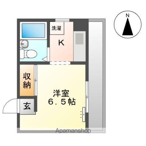 サンライフL21(1K/5階)の間取り写真