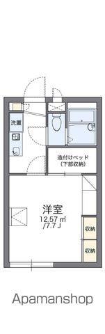 レオパレス琵琶渕レジデンスⅡ(1K/1階)の間取り写真