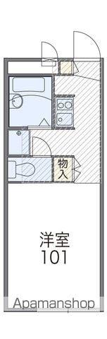 レオパレスファザーンB(1K/2階)の間取り写真