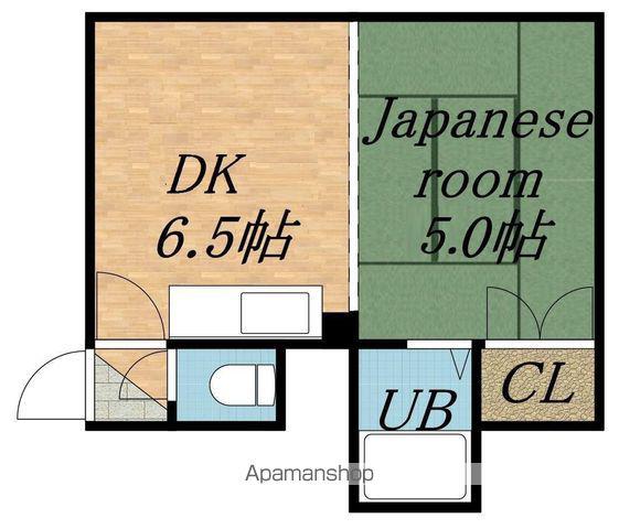 一光ハイムB(1DK/2階)の間取り写真