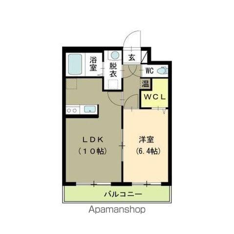 サラ・ビエント(1LDK/3階)の間取り写真