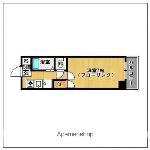 プレアール教育大前(1K/1階)の間取り写真