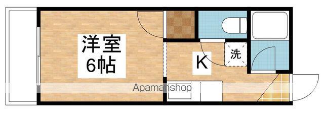 ミレニアム渋谷(ワンルーム/2階)の間取り写真