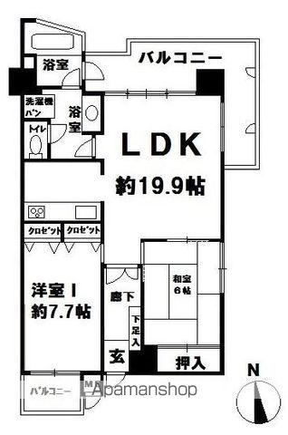玄海ウエストコースト・リゾートCASADAINYU(2LDK/5階)の間取り写真