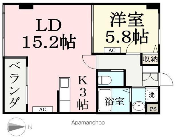 フェリーチェ(1LDK/1階)の間取り写真