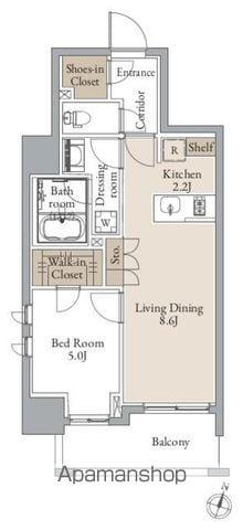 シーズンフラッツ青葉通一番町(1LDK/10階)の間取り写真