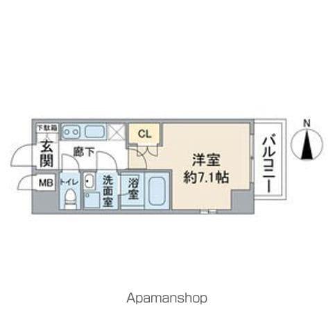 VANCOUVER1118大曽根(1K/3階)の間取り写真
