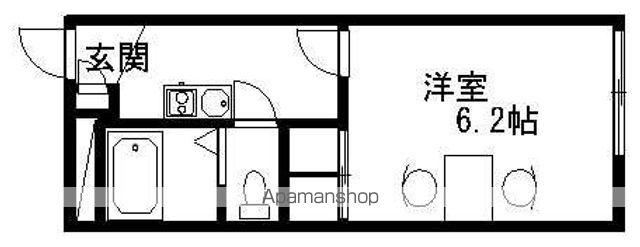 レオパレス淡海(1K/1階)の間取り写真