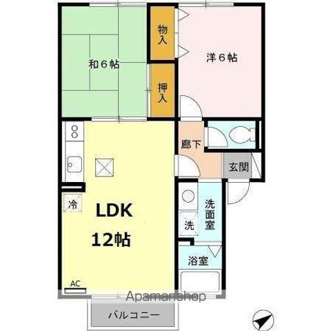 リアルコンフォート(2LDK/1階)の間取り写真