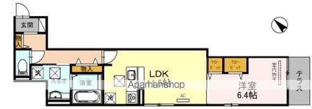 SOMA SAKAI(1LDK/1階)の間取り写真
