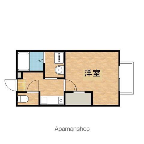 セジュールZENZO(1K/1階)の間取り写真