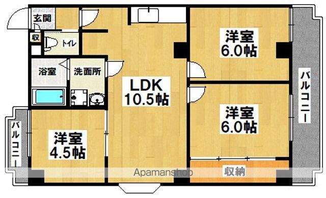マイネハイマート深井(3LDK/2階)の間取り写真