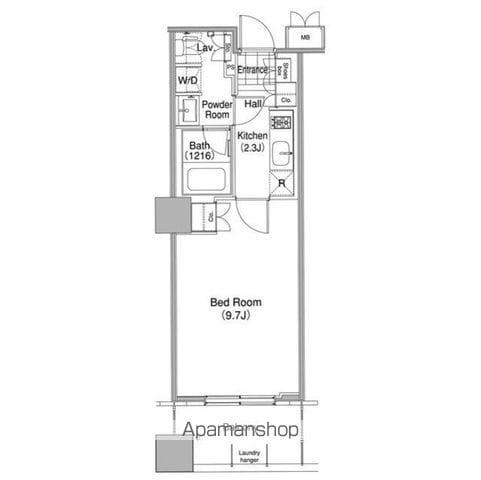 コンフォリア東池袋WEST 4階階 間取り