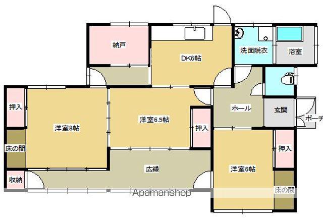 東北本線 南福島駅 徒歩49分 1階建 築42年(3SDK)の間取り写真
