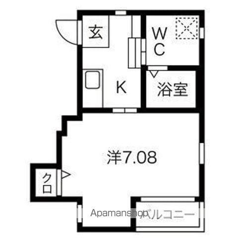 ソリッド中村公園(1K/3階)の間取り写真
