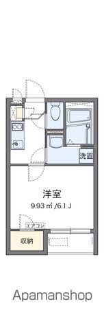 クレイノボンヌシャンス中村(1K/2階)の間取り写真