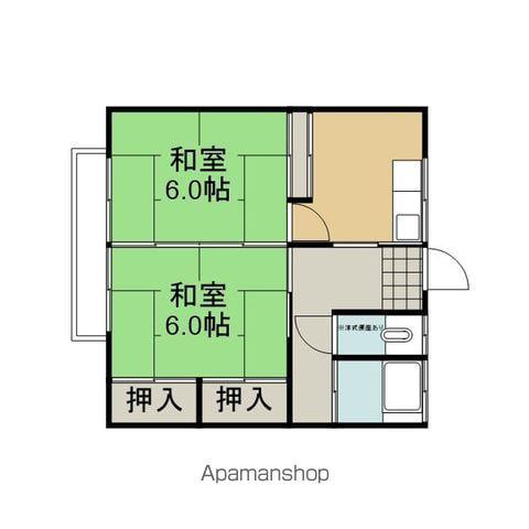 ひばり荘(2K/2階)の間取り写真