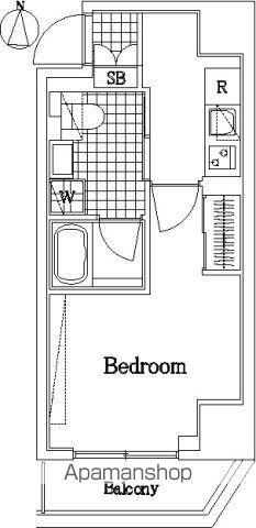 ザ・レジデンス・オブ・トーキョーJY10(1K/8階)の間取り写真