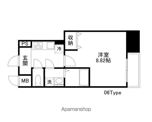 CITY SPIRE浜大津駅前(1K/9階)の間取り写真