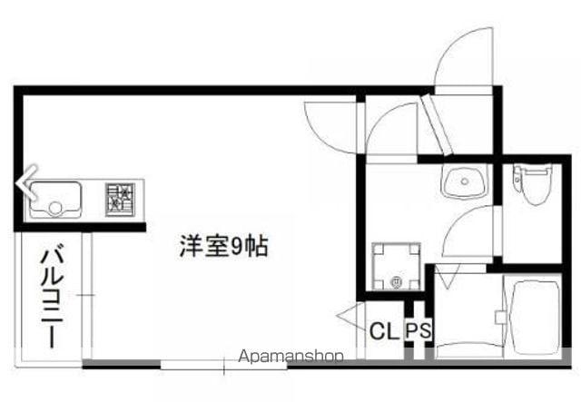 イル・カーサ大橋南(ワンルーム/2階)の間取り写真