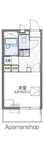 レオパレスNEW リベラルⅡ(1K/1階)の間取り写真