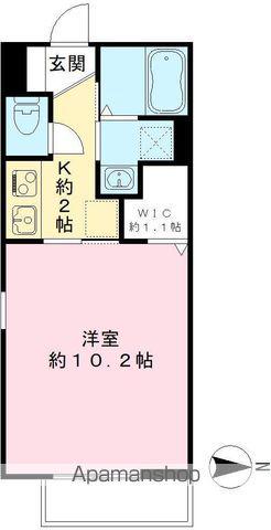 WIZARD(1K/2階)の間取り写真