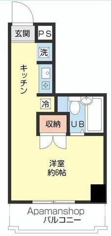 エスタ城北公園(ワンルーム/5階)の間取り写真