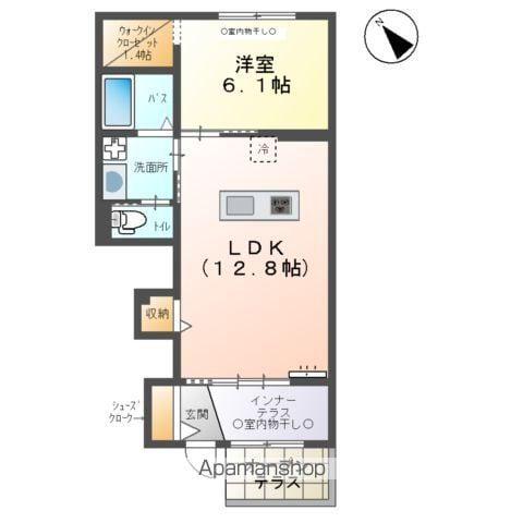 グランリヴィエールⅡ(1LDK/1階)の間取り写真